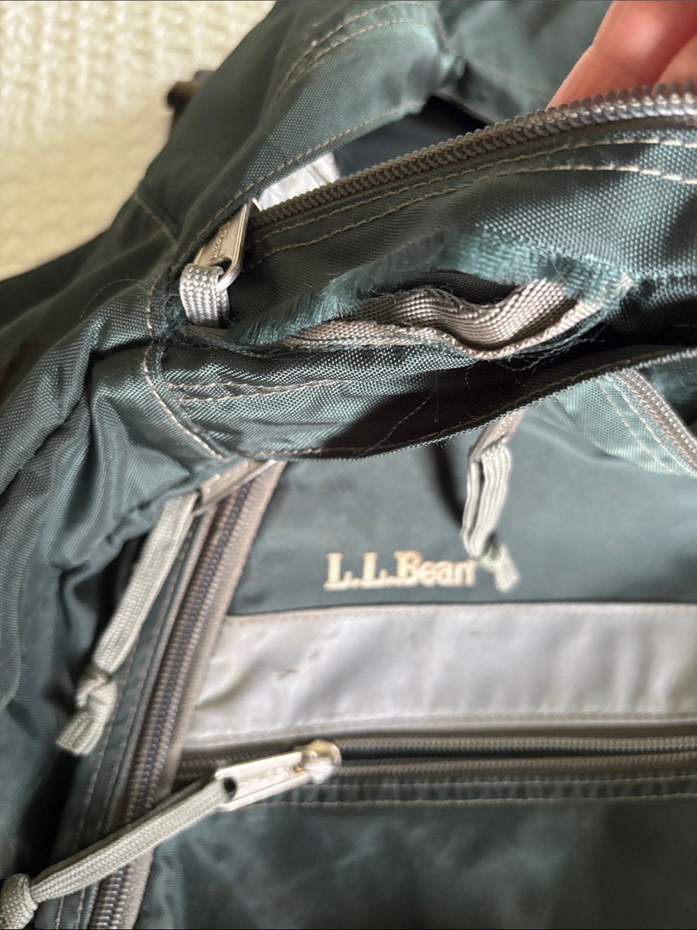 L.L. Bean Green Backpack - Picture 4 of 5